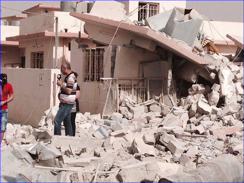 A house in Telsqof destroyed by ISIS.