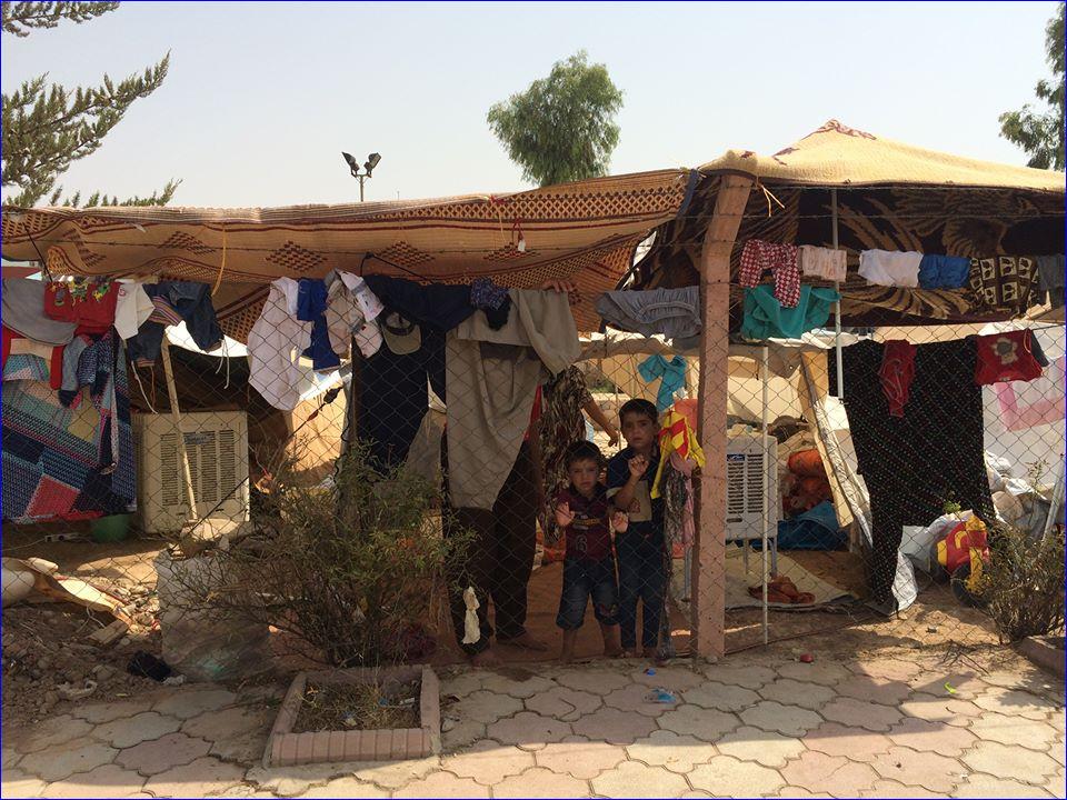 Assyrian refugees in Ankawa, Iraq.