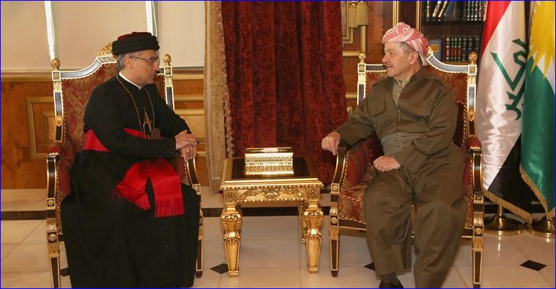 Kurdish President Receives Assyrian Church of the East Delegation