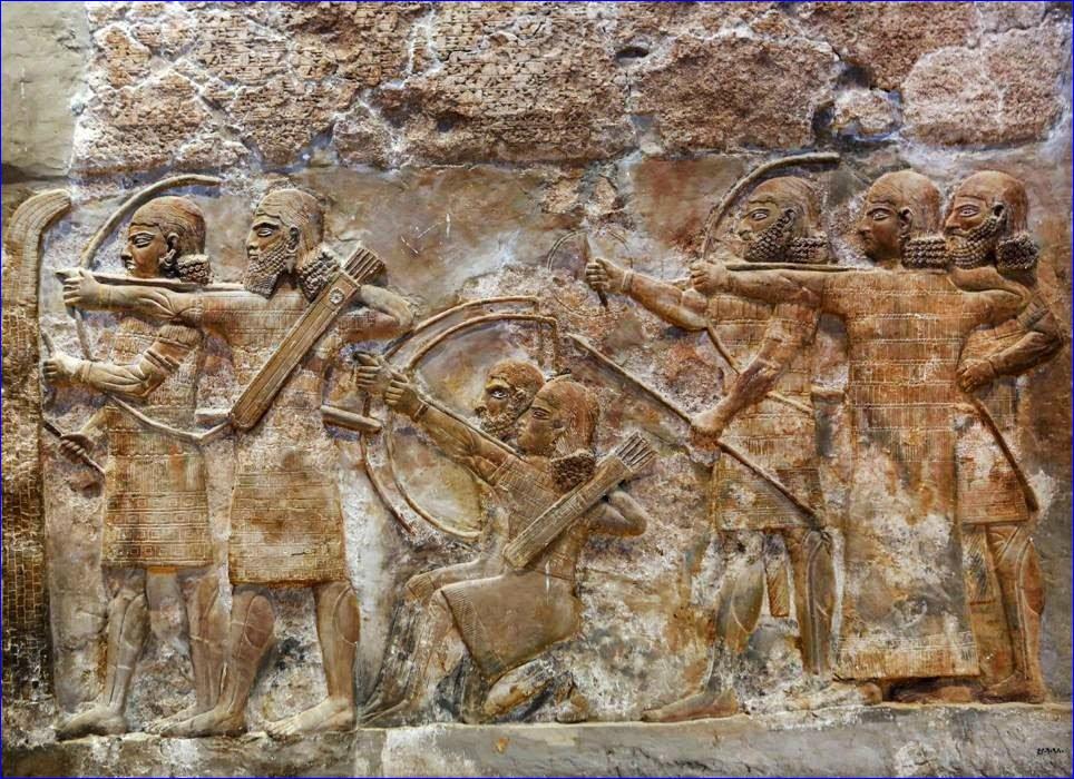 Bas-relief inscriptions at the Iraqi National Museum in Baghdad.