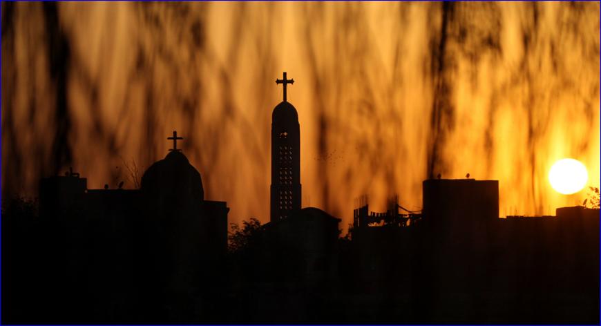 The Coptic Orthodox Virgin Mary church is seen during sunset in Cairo, April 18, 2009 (photo: REUTERS/Tarek Mostafa).