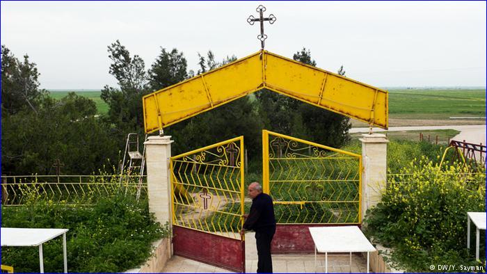 A church in a village in Al-Hasakah province, where more than 20,000 Christians still live.