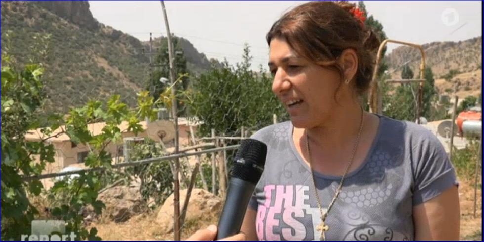 An Assyrian in Sharanish, north Iraq, which was hit by Turkish air strikes (photo: ARD).