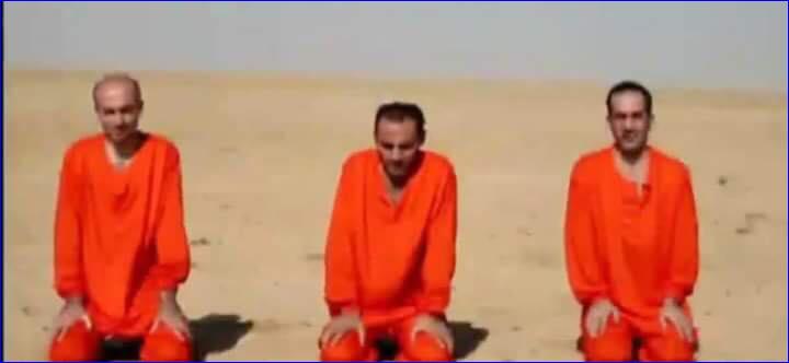 From Left: Dr. Abdulmasih Enwiya, Basam Michael, Ashur Abraham, three Assyrians executed by ISIS on September 23.