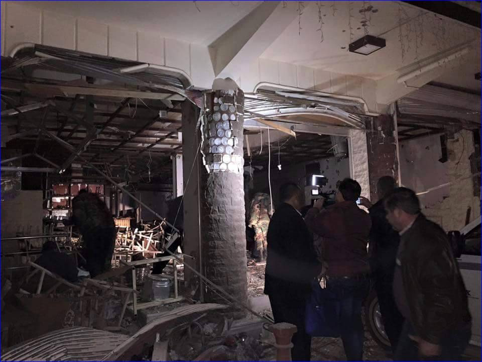 One of the three Assyrian restaurant in Qamishli, Syria which were bombed.