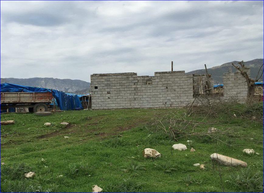 Ibrahim Hajji Yasin's partially and illegally constructed home in the Assyrian village of Zoly.