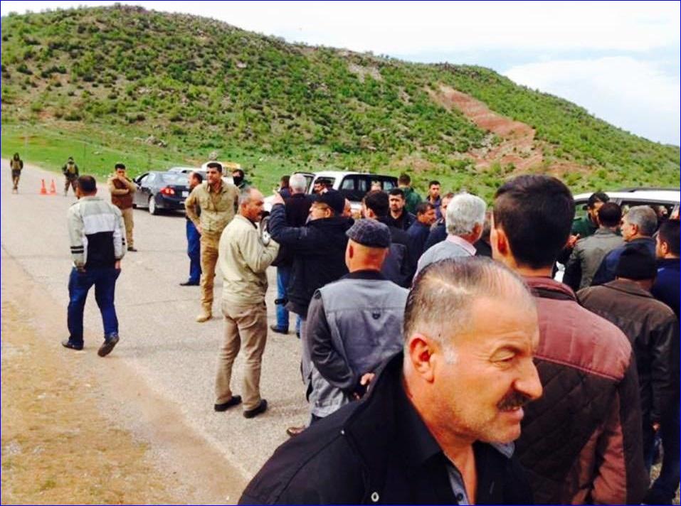 Assyrians prevented from leaving their villages in Nahla by Kurdish security forces.