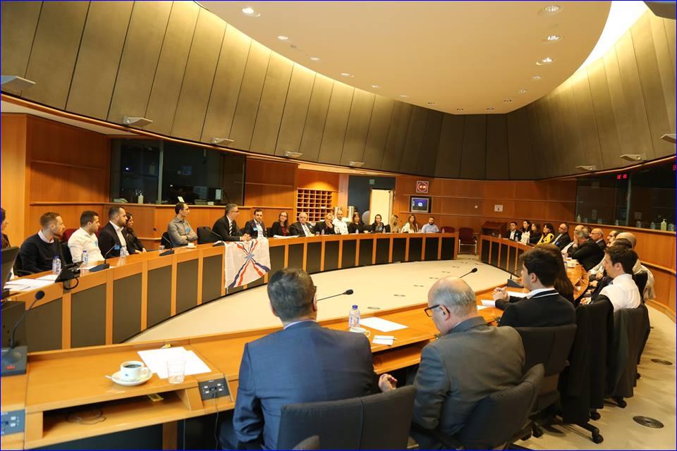 Members of the Assyrian Confederation of Europe meeting in Brussels. ( AINA)